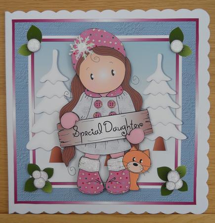 Merry Christmas Chloe Christmas Topper Mini Kit by Linda Short