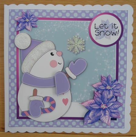 Let It Snow Snowman Topper Mini Kit by Linda Short