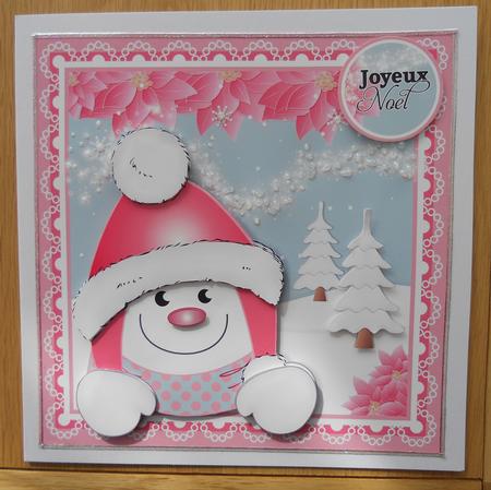 Jolly Snowman Christmas Topper Mini Kit by Linda Short