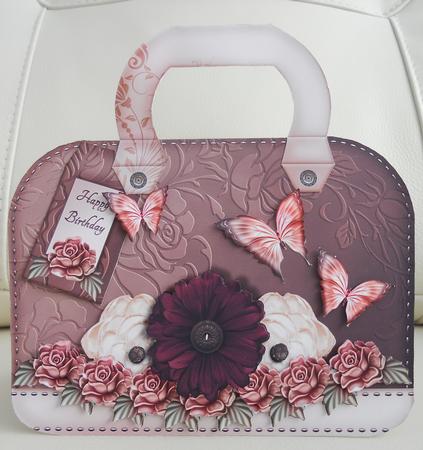 New Handbag Big Size Creme Rose by Linda Short