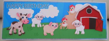 Jolly Farm Children's Large Dl Quick Card by Linda Short