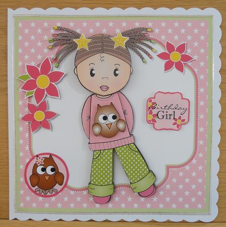 Jada with Owl Jumper Topper Mini Kit by Linda Short