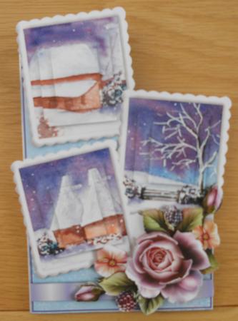 Picture Frames Mini-kit - Winter Rose by Linda Short