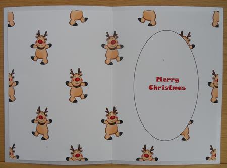 Christmas Reindeer Happy Insert by Linda Short