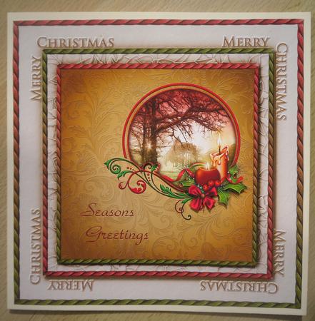 7.5" Card Topper & Gifttag Christmas 15 by Linda Short