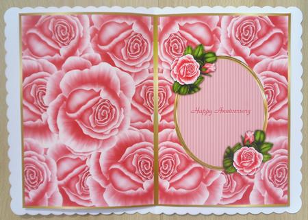 Insert Oval Cameo Vintage Roses by Linda Short
