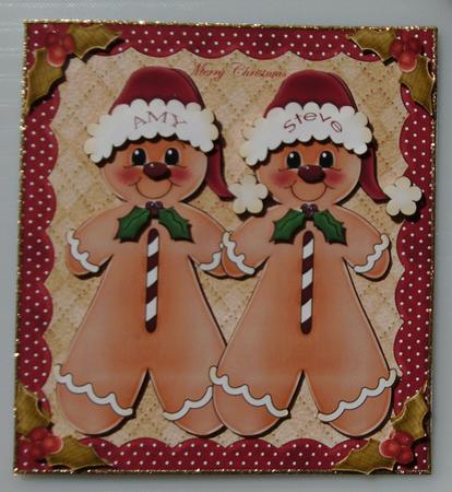 8x8 Pair of Gingerbreads by Linda Short