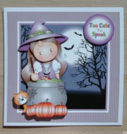 Halloween Chloe Min Kit Topper and Treat Box by Linda Short