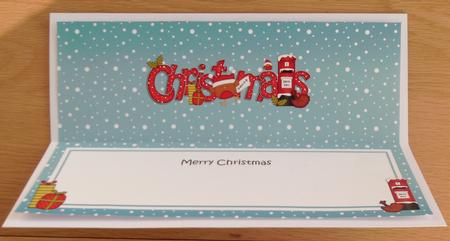 Large Dl Christmas Bobbin Robin Postbox Insert by Linda Short
