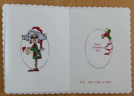 Stella Merry Christmas Sister or Brother Insert by Linda Short