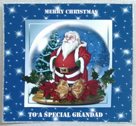 Father Christmas Snowglobe Mini Kit by Linda Short