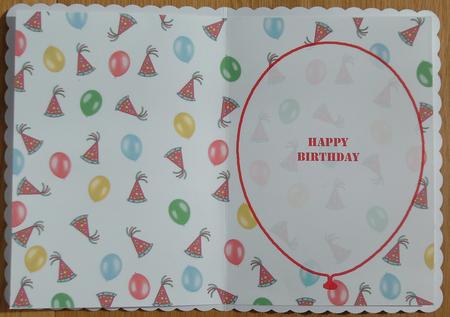 Balloons and Party Hats A5 Insert by Linda Short