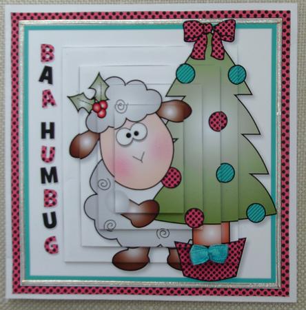 Baa Humbug Christmas Topper by Linda Short