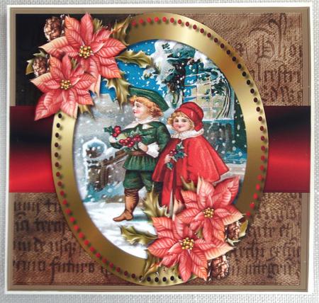 Beautiful Vintage Christmas & Poinsettias by Linda Short