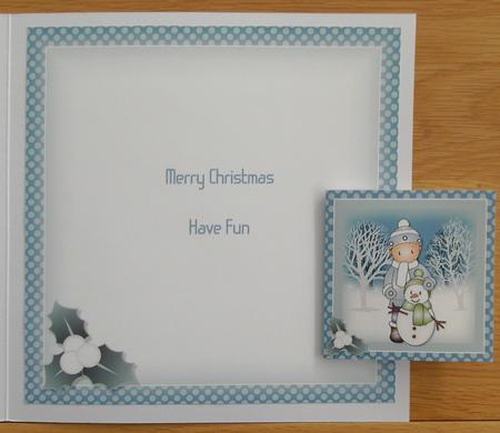 Andy & Snowman Insert & Gift Tag by Linda Short