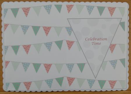 Colourful Bunting A5 Insert by Linda Short