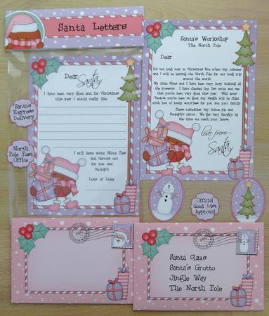 Xmas Bobbin Robin Child's Santa Letter to and from Santa by Linda Short