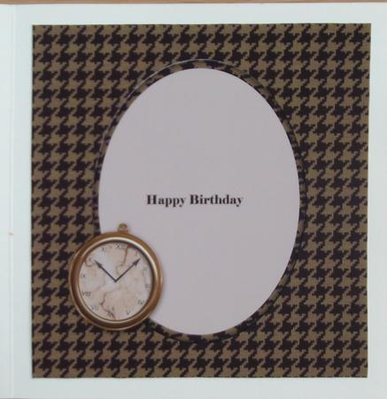 Houndstooth Pocket Card Insert by Linda Short