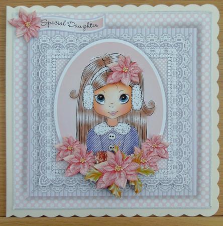 Poppy with Poinsettias Topper Mini Kit by Linda Short
