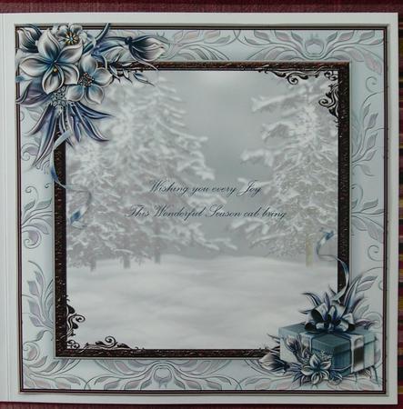 Elegant Winter Florals Insert by Linda Short