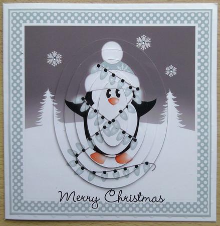 Penguin with Lights Topper by Linda Short
