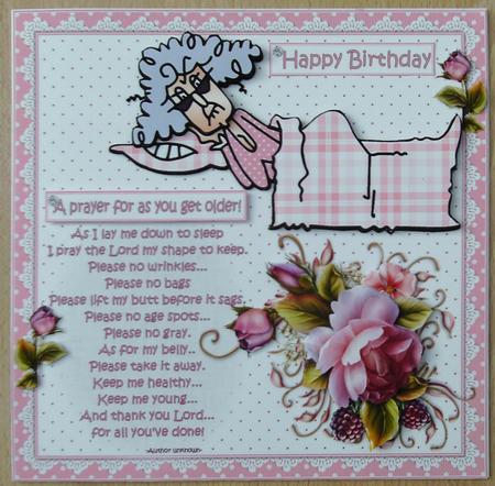 8x8 Stella a Prayer for Getting Older Mini Kit by Linda Short