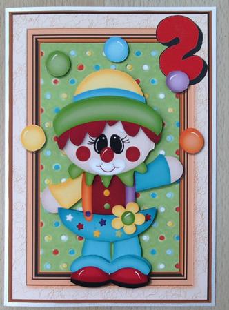 Funny Birthday Clown Unisex 1-5 by Linda Short