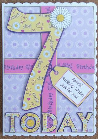 Seven Today A5 Daisies by Linda Short