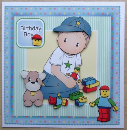 Andy with Bricks Topper Mini Kit by Linda Short