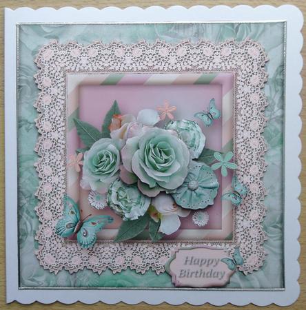 Lacy Lovelies 7" x 7" - Shabby Posy by Linda Short