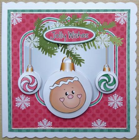Gingerbread Man Bauble Mini Kit by Linda Short