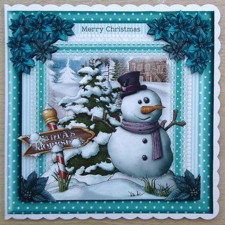 The Snowman Card Front Kit by Linda Short