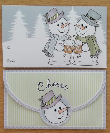 Cheers Chilly Christmas Money Wallet by Linda Short