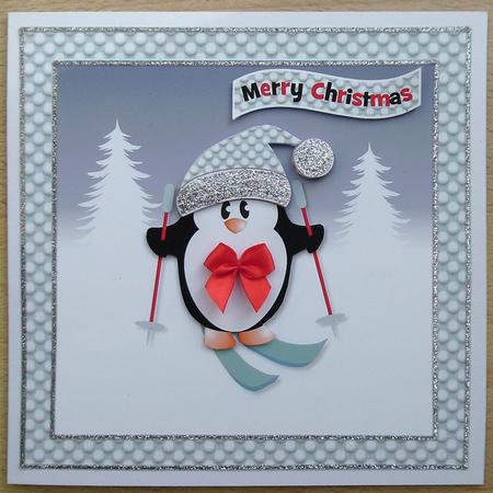Skiing Penguin Topper by Linda Short