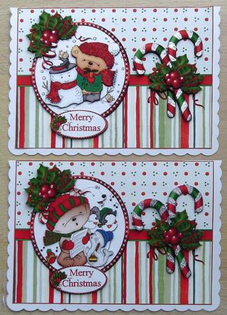 Teds Christmas Choice of Topper Mini Kit by Linda Short