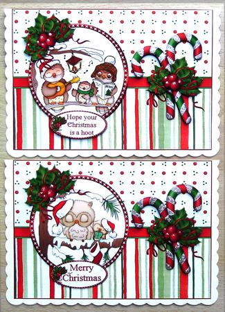 Owl Christmas Choice of Toppers Mini Kit by Linda Short