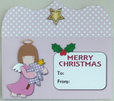 Christmas Angel with Tree Money Wallet by Linda Short
