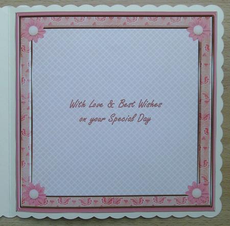 Girl's Together Peach Patterned 7.5ins Insert 1 by Linda Short