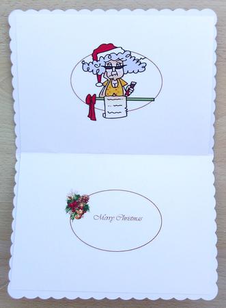 Stella Writes You a Christmas Note Quick Card Insert by Linda Short