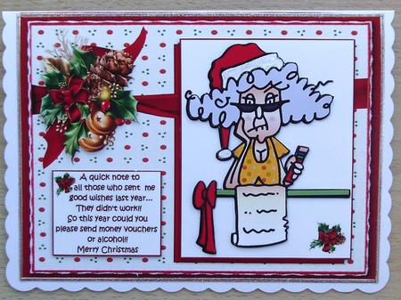 Stella Writes You a Christmas Note Quick Card by Linda Short