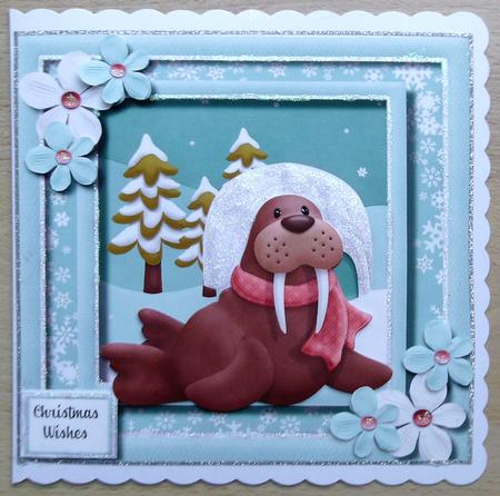 Wally Walrus Keeing Warm by Linda Short