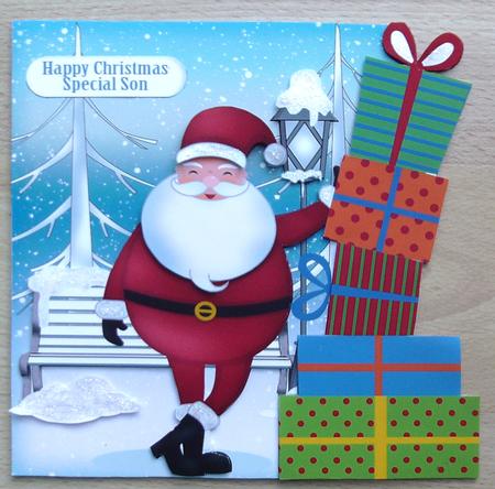 A Jolly Holiday Santa Mini Card Kit Over the Edge by Linda Short