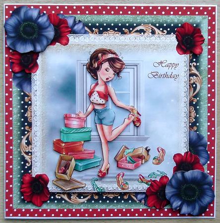 A Girls Gotta Have Shoes! Topper by Linda Short