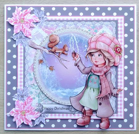 Christmas Wishes Card Topper by Linda Short