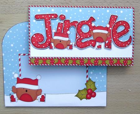 Xmas Jingle Bobbin Robins Money or Gift Wallet Card Kit by Linda Short