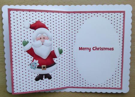 Incert with Santa , Red by Linda Short
