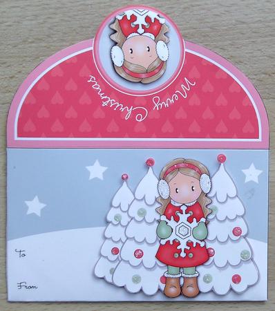 Chloe with Snowflake Christmas Money Wallet by Linda Short