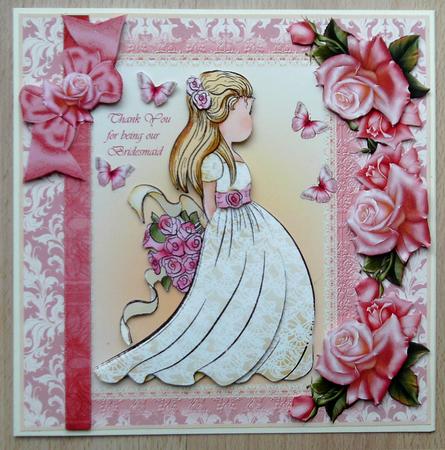 The Bride Card Front Kit by Linda Short