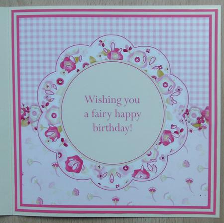 A Fairy Happy Birthday Mini Kit Insert by Linda Short