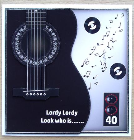 Black Guitar 40th Birthday Qs by Linda Short